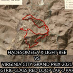 Hadesomega X Light Bee Vs Virginia City Grand Prix 2021 Electric Class Red  Loop Lap 1 Part 1 Regarding Virginia City Grand Prix Course Map
