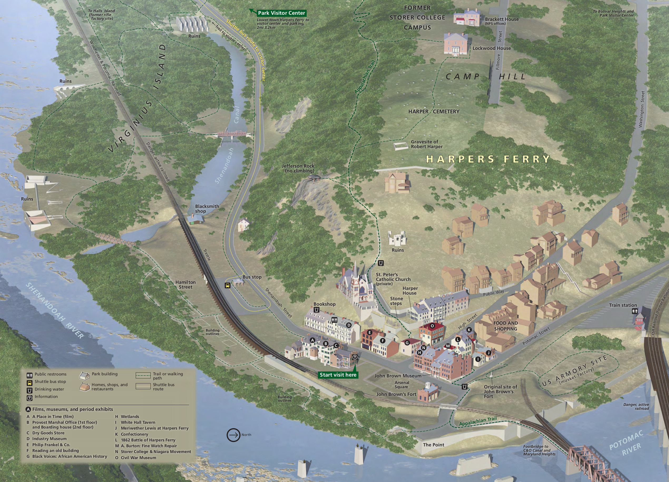 Harpers Ferry Maps | Npmaps: Free National Park Maps intended for Map of Harpers Ferry Virginia