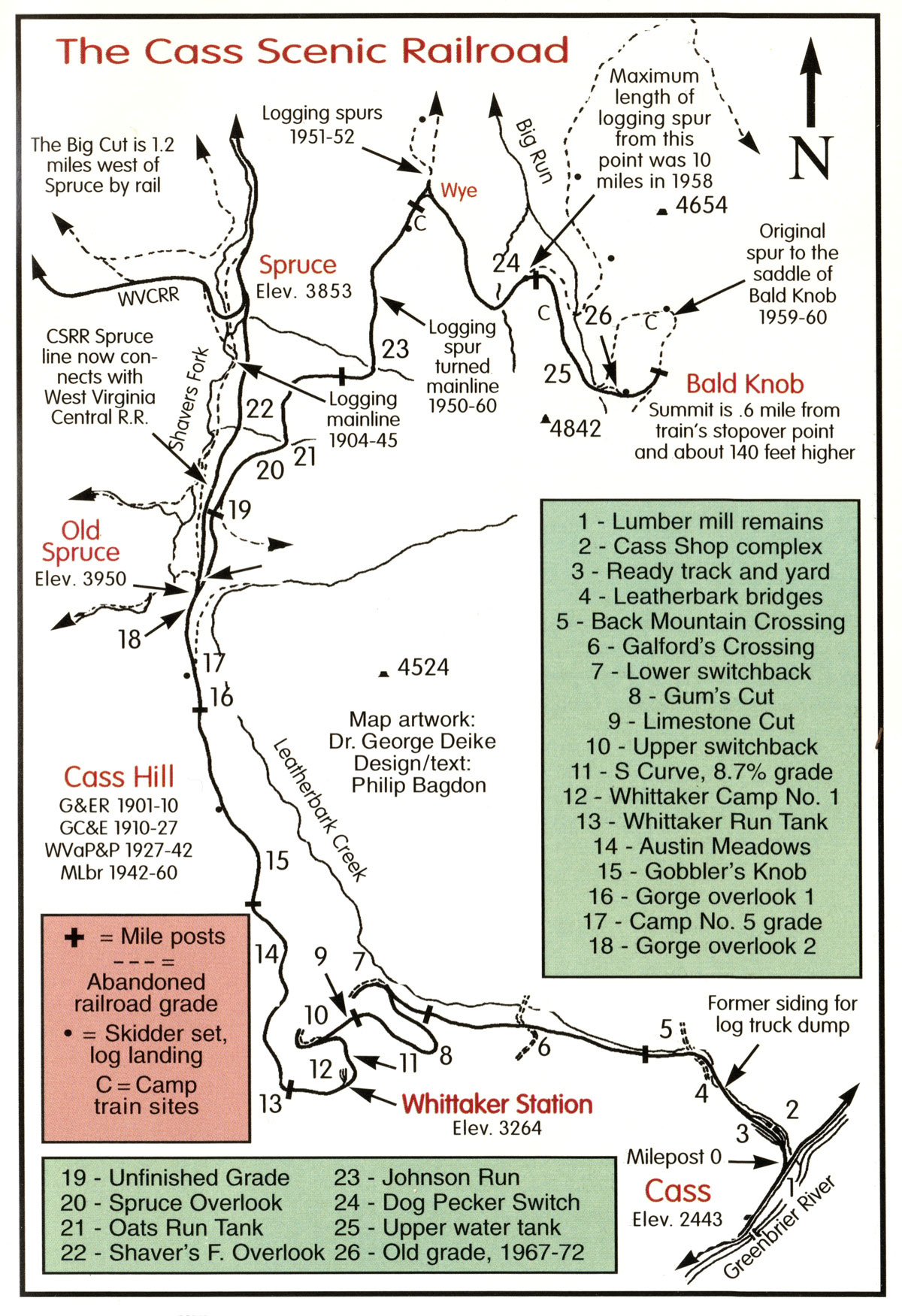 Hawkinsrails - Cass Scenic Railroad Train Rides throughout Map of Cass West Virginia