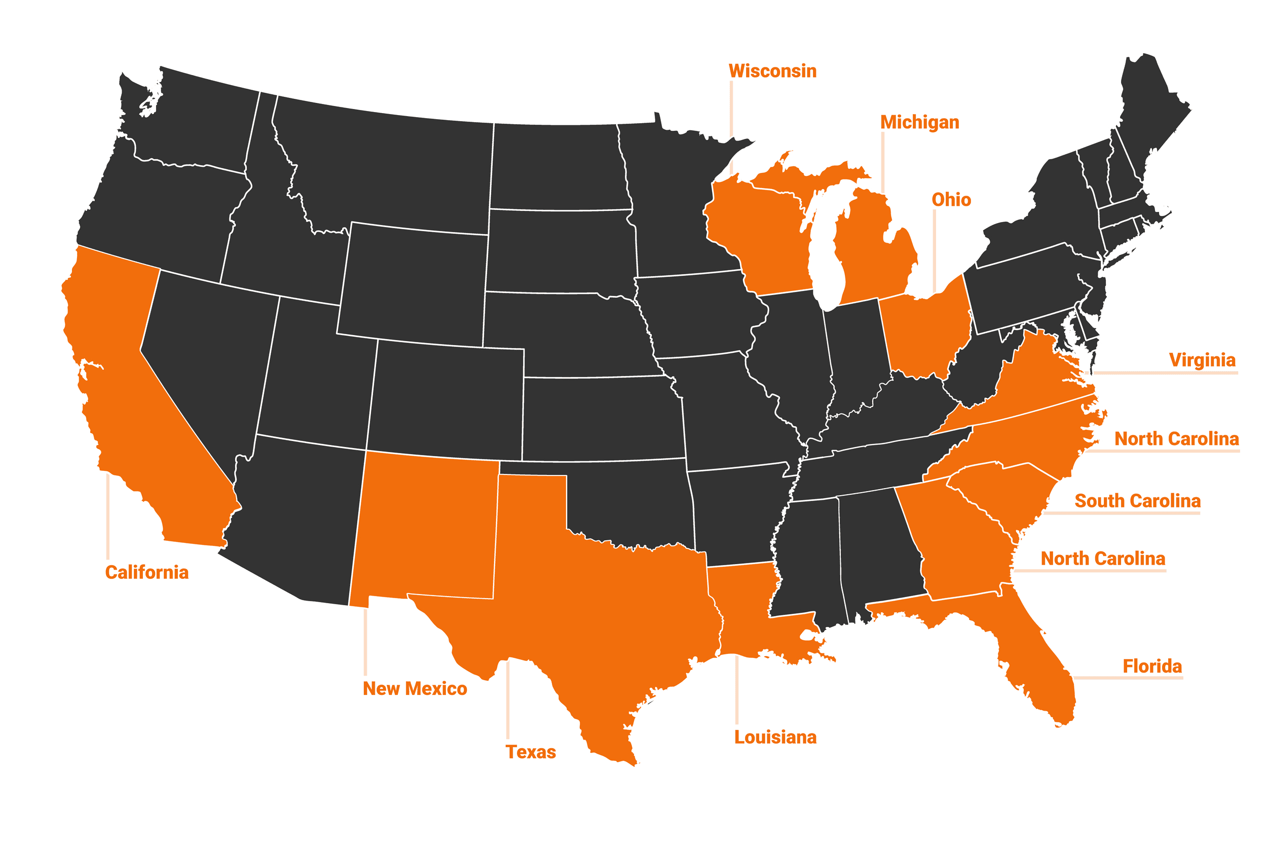 Hog Hunting: 12 States To Hunt Year Round | Huntwise intended for Feral Hogs in Virginia Map