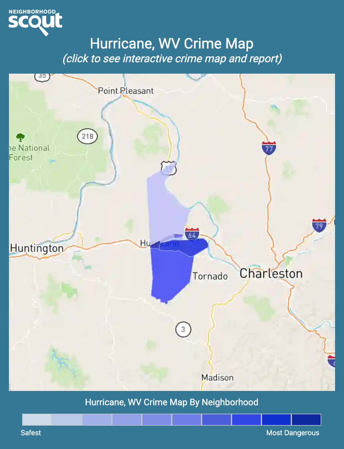 Hurricane, Wv Crime Rates And Statistics - Neighborhoodscout regarding Map Of Hurricane West Virginia