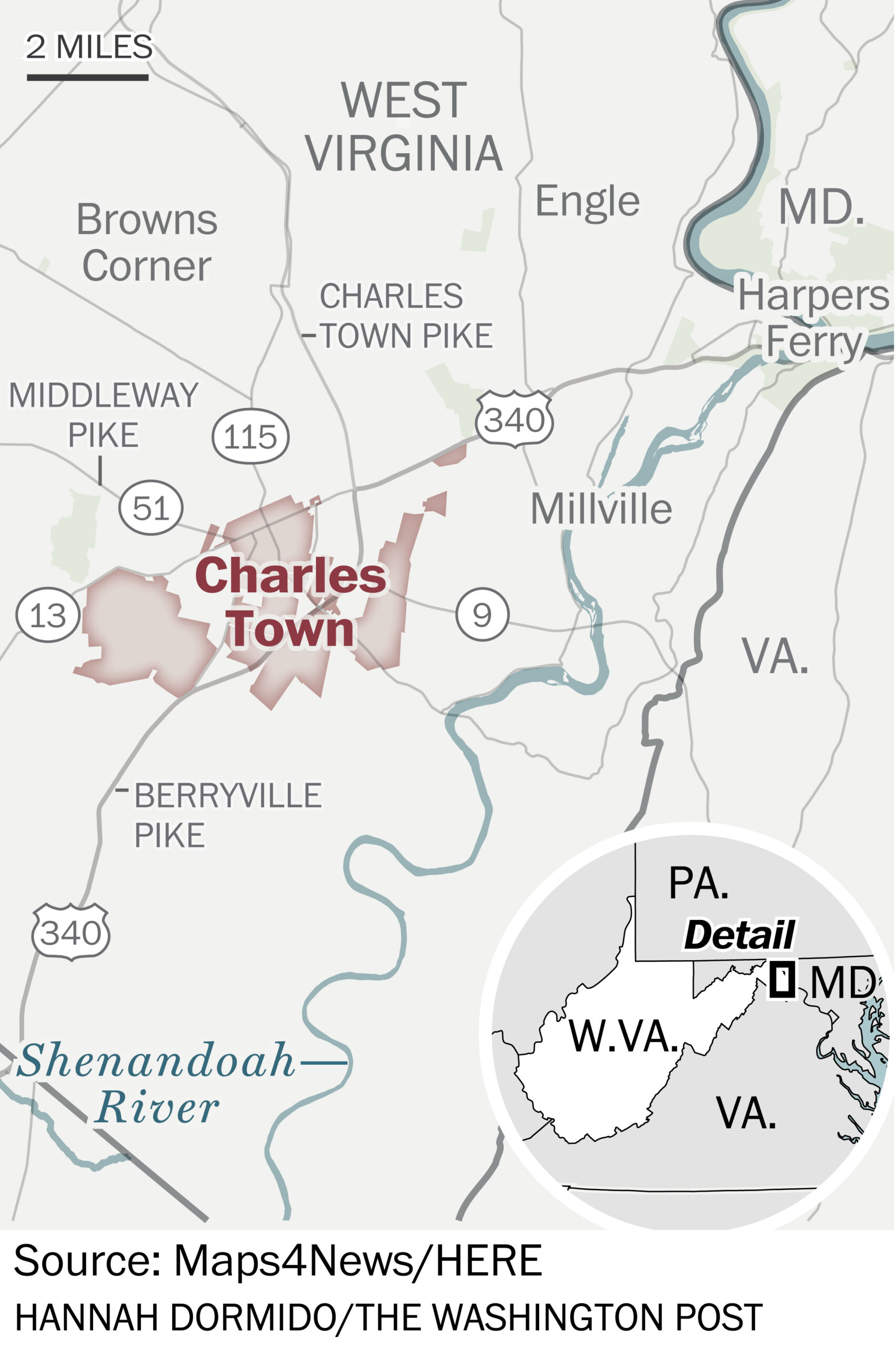 In Charles Town, W.va., History, Horses And Affordable Homes intended for Map of Charles Town West Virginia