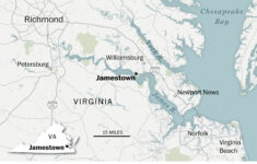 In Jamestown, A New Exhibition Pays Homage To The Women History for Jamestown Located On A Map Of Virginia