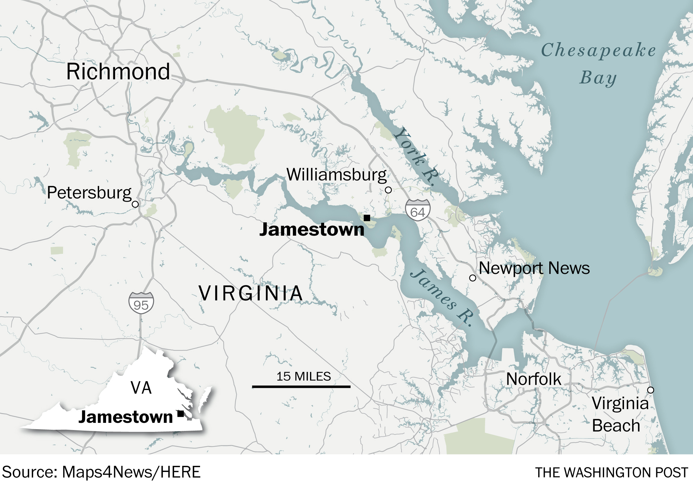 In Jamestown, A New Exhibition Pays Homage To The Women History for Jamestown Located On A Map Of Virginia