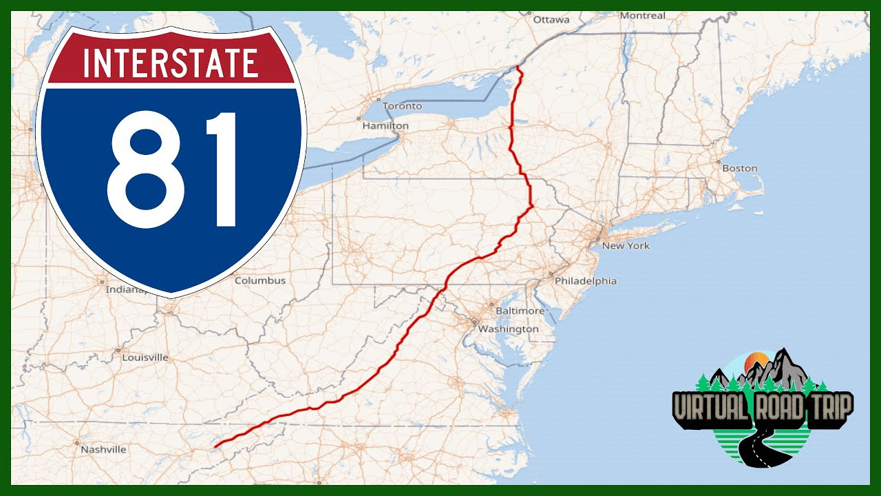 Interstate 81 (I-81) - Better Know A Highway #14 with regard to Interstate 81 In Virginia Map