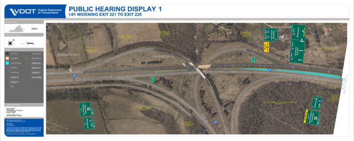 I 81 Map with Exits Virginia