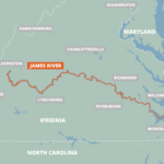 James River | Farout Pertaining To James River In Virginia Map