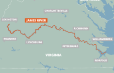 James River | Farout with Map of Rivers in Virginia