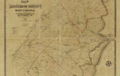 Jefferson County Map 1883 West Virginia - Old Wall Map With inside Map of Jefferson County West Virginia