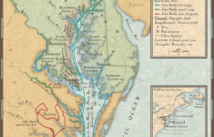 John Smith'S Exploration Routes In The Chesapeake Bay for Map of Chesapeake Bay Virginia