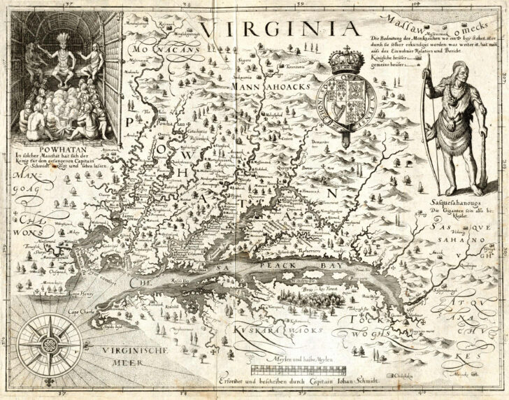 Map of Virginia By John Smith