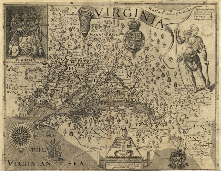 Map of Colonial Jamestown Virginia