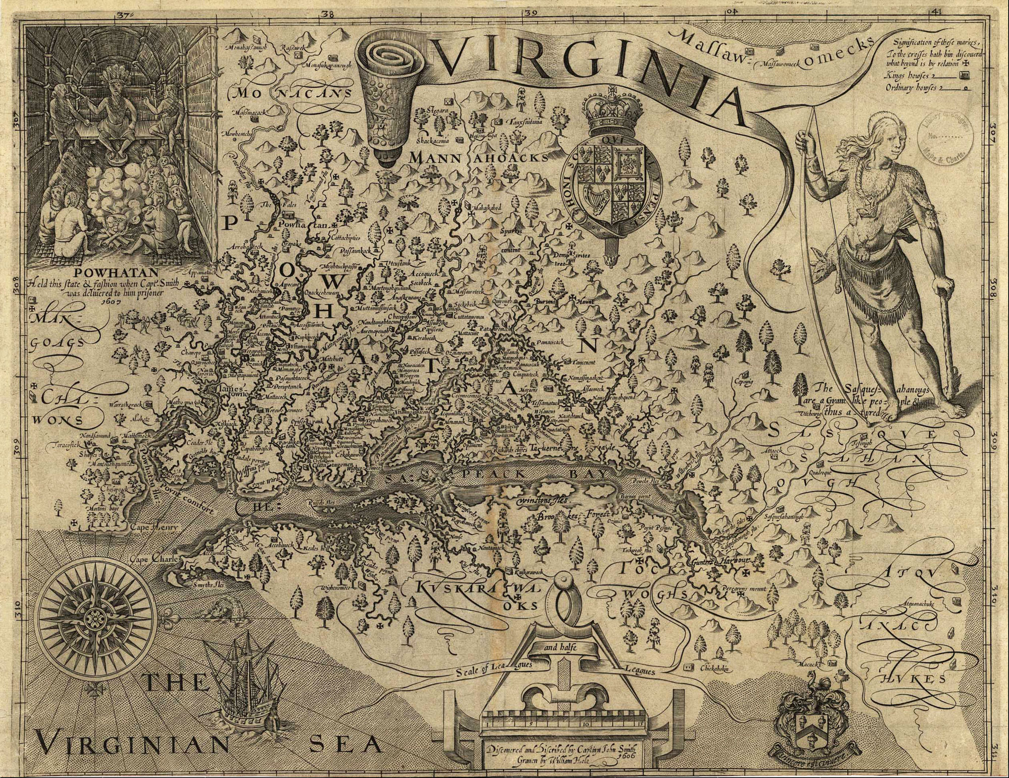 John Smith&amp;#039;S Map Of Virginia: A Closer Look (U.s. National Park throughout Map Of Virginia As A Colony