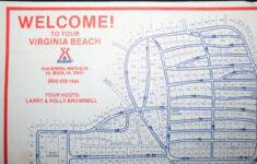 Koa~ Vintage 70S/80S Virginia Beach Campground Map/Guide~General for Virginia Beach Koa Campground Map