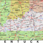 Ky · Kentucky · Public Domain Mapspat, The Free, Open Source With Regard To Map Of Kentucky And Virginia