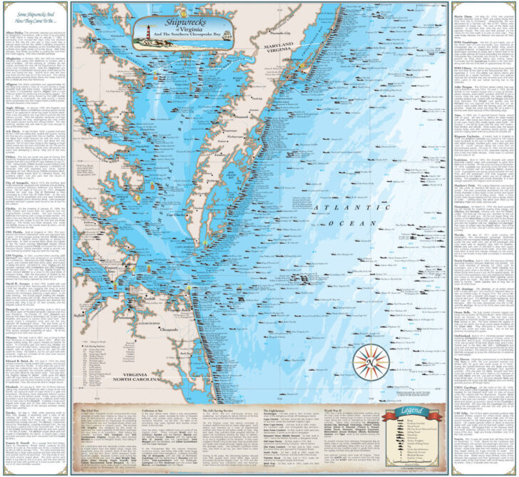 Map of the Coast of Virginia