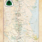 Large Appalachian Trail Map Push Pin Ap Hiking Map Framed   Etsy Pertaining To Full Appalachian Trail Map Virginia