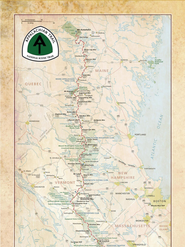 Full Appalachian Trail Map Virginia