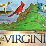Large Detailed Tourist Map Of The State Of Virginia | Vidiani With Regard To Tourist Map Of Virginia With Cities
