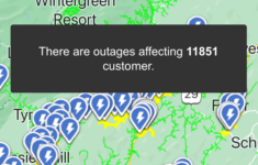 Large Power Outage Affecting Central Virginia As High Winds Move within Central Virginia Power Outage Map