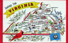 Large Tourist Illustrated Map Of Virginia State | Virginia State pertaining to Map of Virginia Tourist Attractions