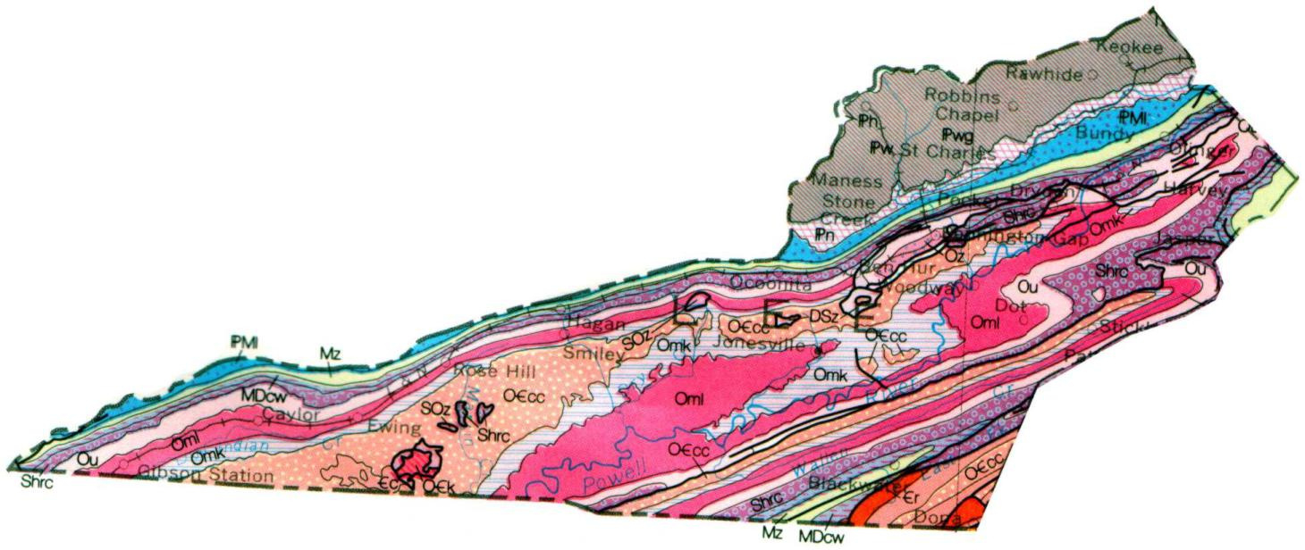 Lee County, Virginia intended for Map Of Lee County Virginia
