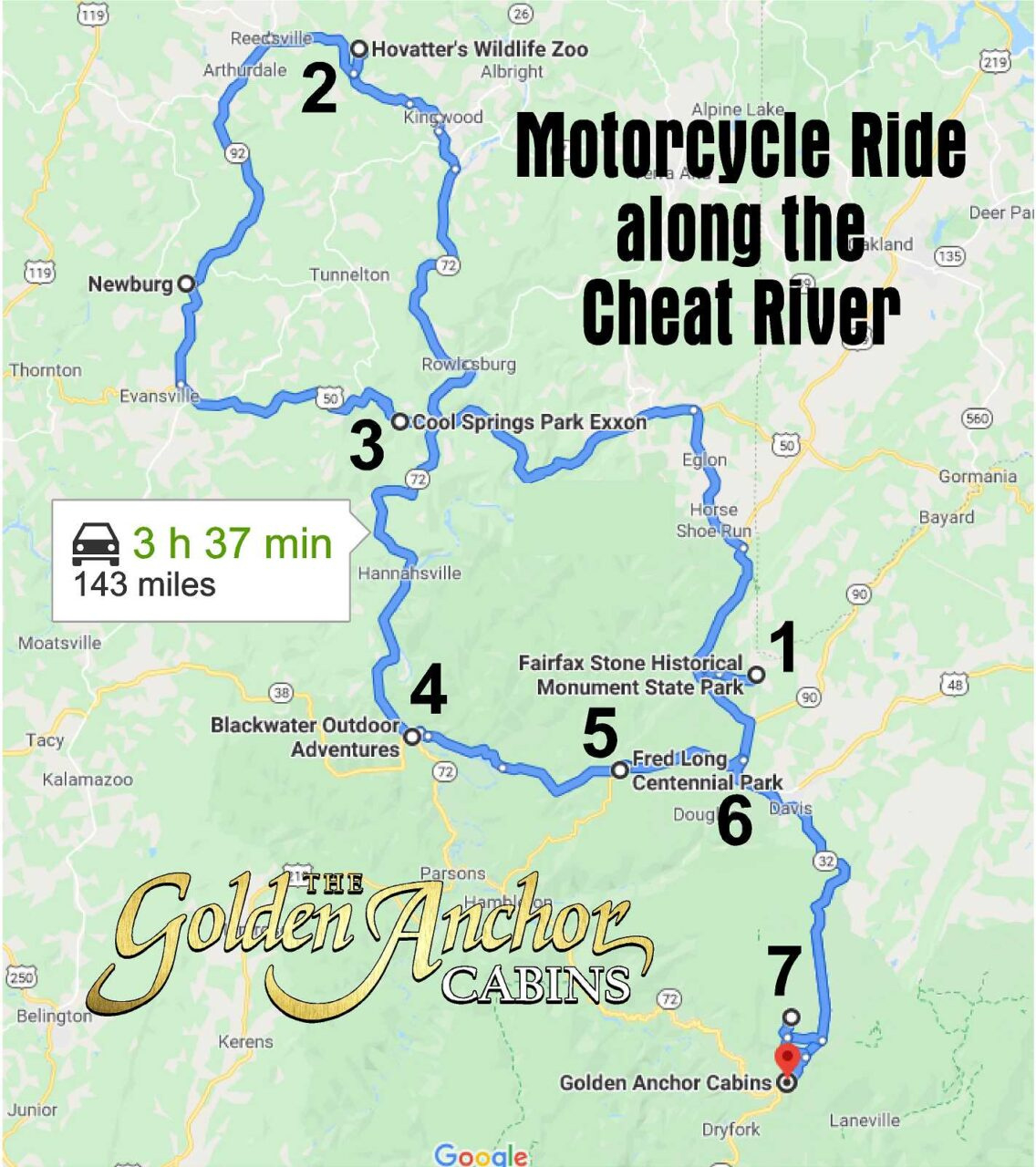 List Of Motorcycle Rides And Scenic Drives In West Virginia pertaining to West Virginia Motorcycle Rides Map