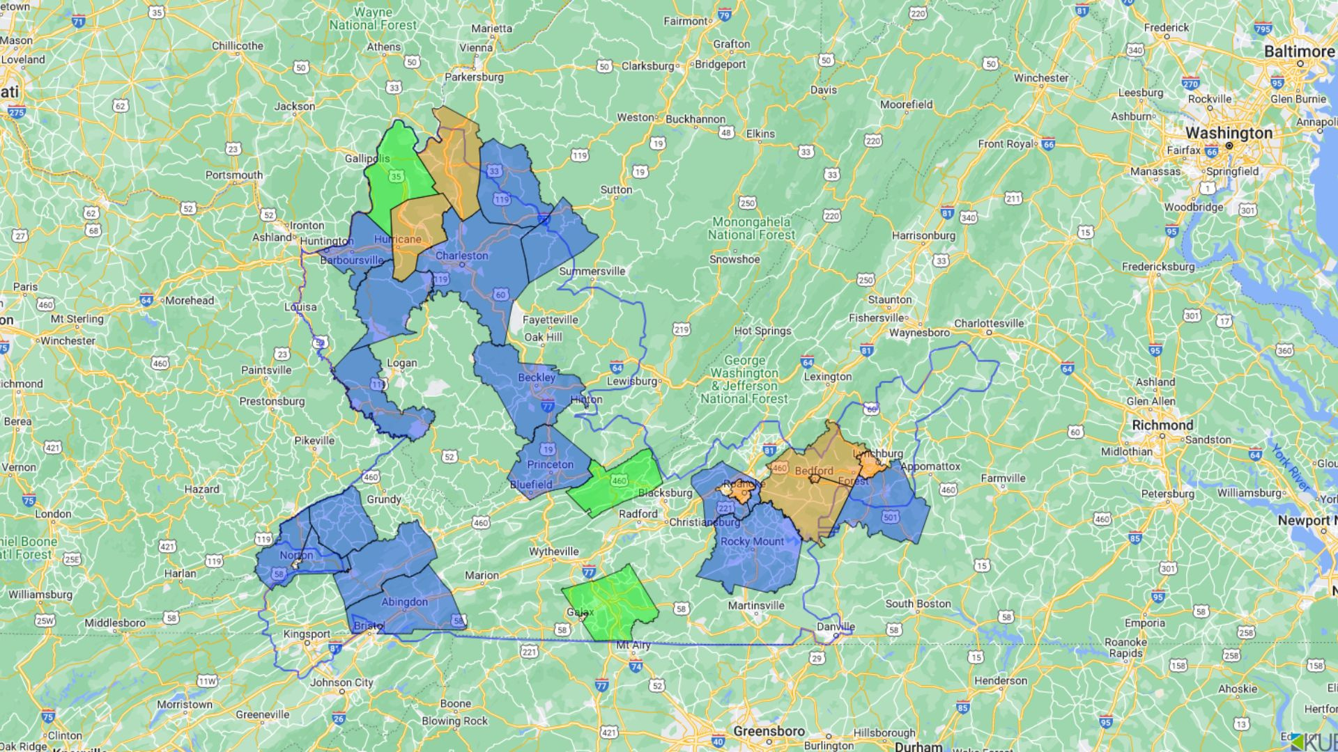 List: Power Outages In Southwest, Central Virginia On July 13 within Central Virginia Power Outage Map
