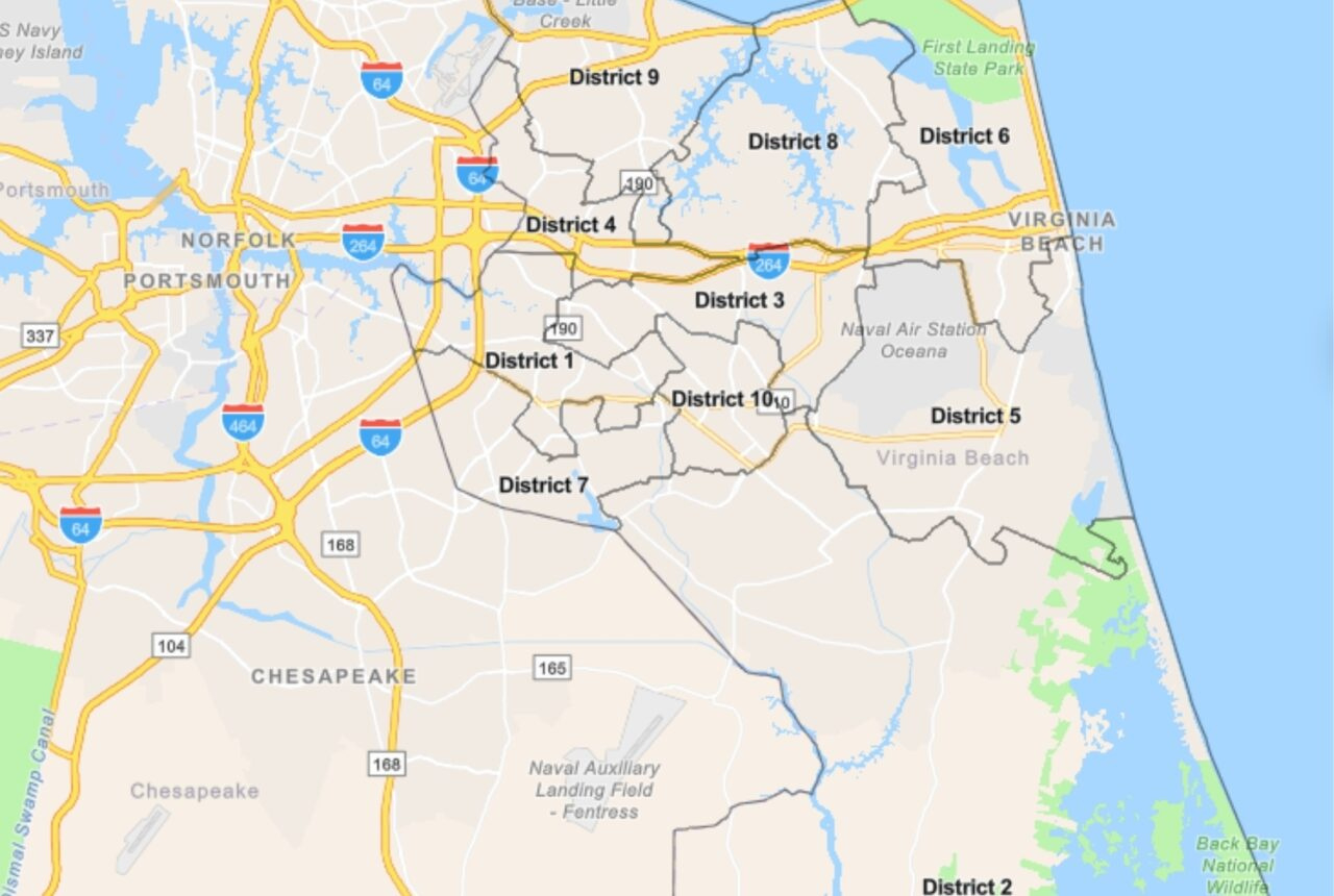 Local Election Districts | City Of Virginia Beach regarding City of Virginia Beach Maps