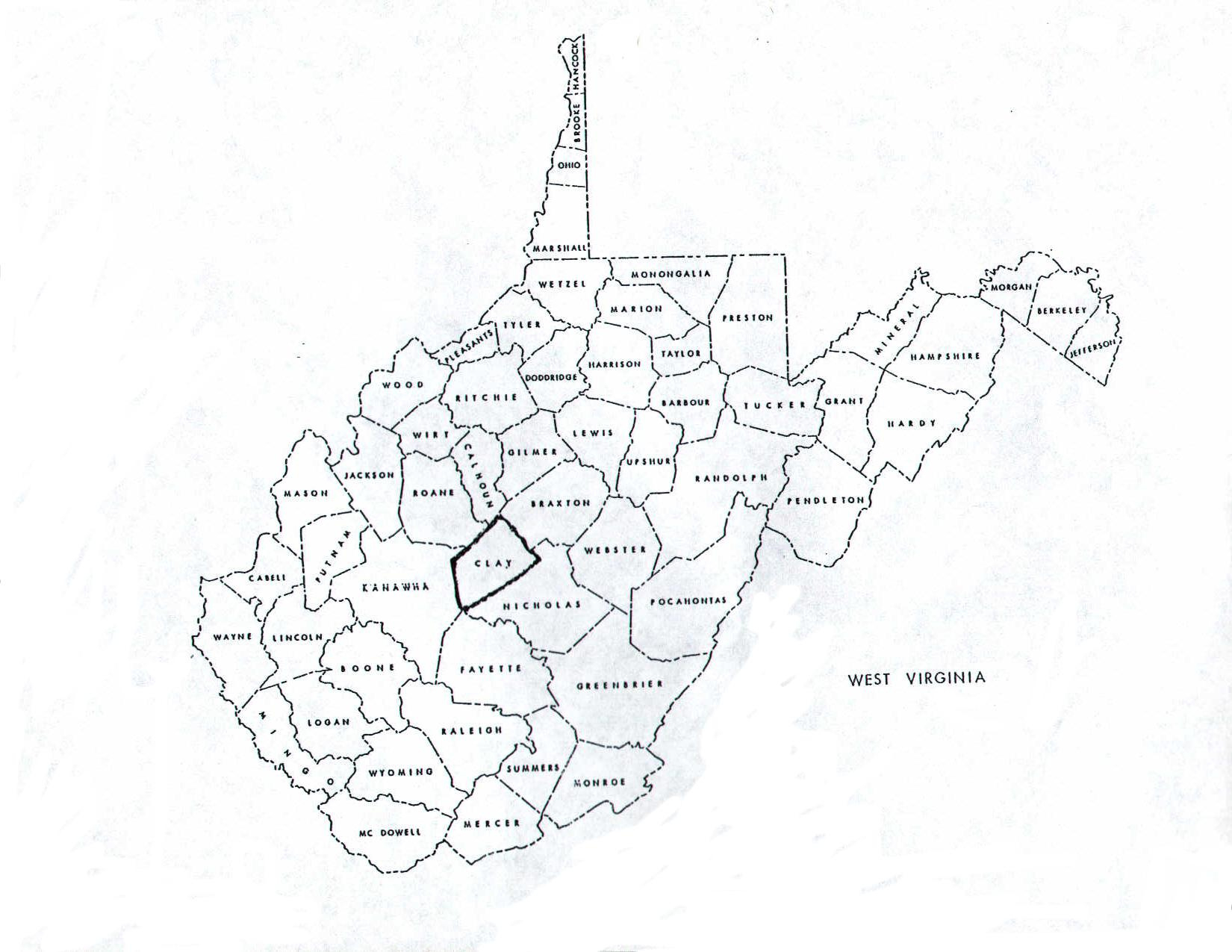 Location regarding Map of Clay West Virginia
