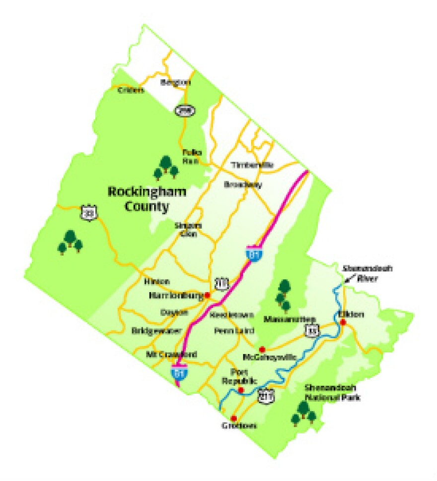 Looking For Rockingham Artisans? Just Follow The Map intended for Map of Rockingham County Virginia