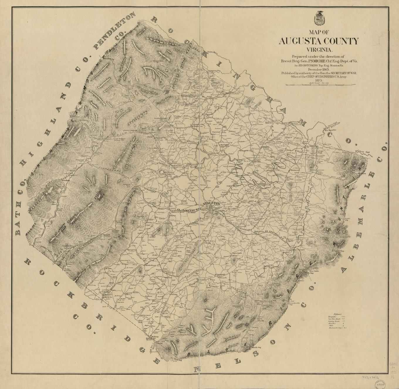 Map Of Augusta County, Virginia | Library Of Congress pertaining to Augusta County Virginia Gis Map