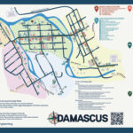 Map Of Downtown Damascus, Virginia   Visit Damascus, Va Pertaining To Damascus Virginia On A Map