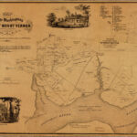 Map Of George Washington'S Land At Mount Vernon, Fairfax Coy Throughout Map Of Mount Vernon Virginia