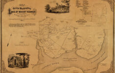 Map Of George Washington'S Land At Mount Vernon, Fairfax Coy throughout Map Of Mount Vernon Virginia