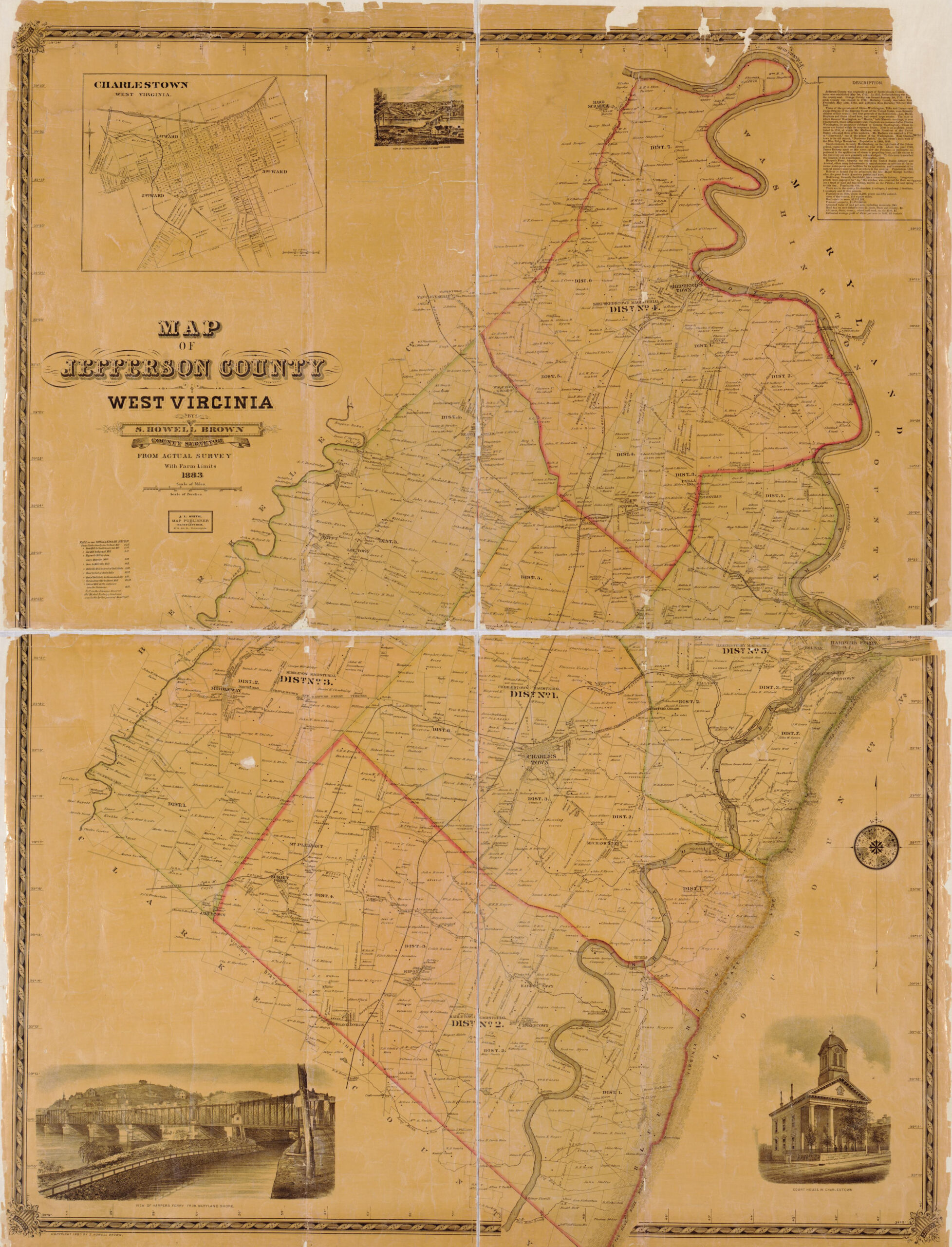 Map Of Jefferson County, West Virginia | Library Of Congress within Jefferson County West Virginia Map