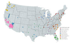 Map Of Minor League Baseball Teamscounty (Mapchart) : R/Mapporn in Minor League Baseball Teams In Virginia Map