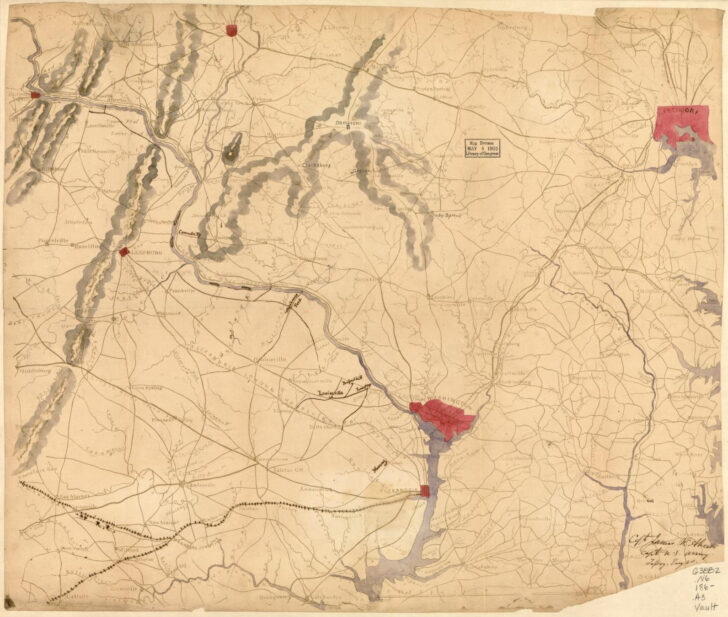 Civil War Map Northern Virginia