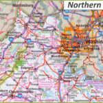 Map Of Northern Virginia   Ontheworldmap For Map Of Cities In Northern Virginia