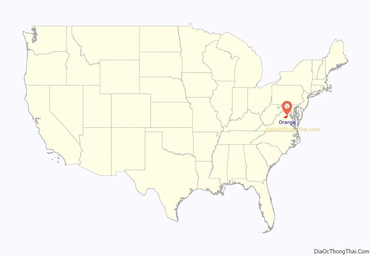 Map Of Orange County, Virginia - Thong Thai Real inside Virginia Location On Us Map