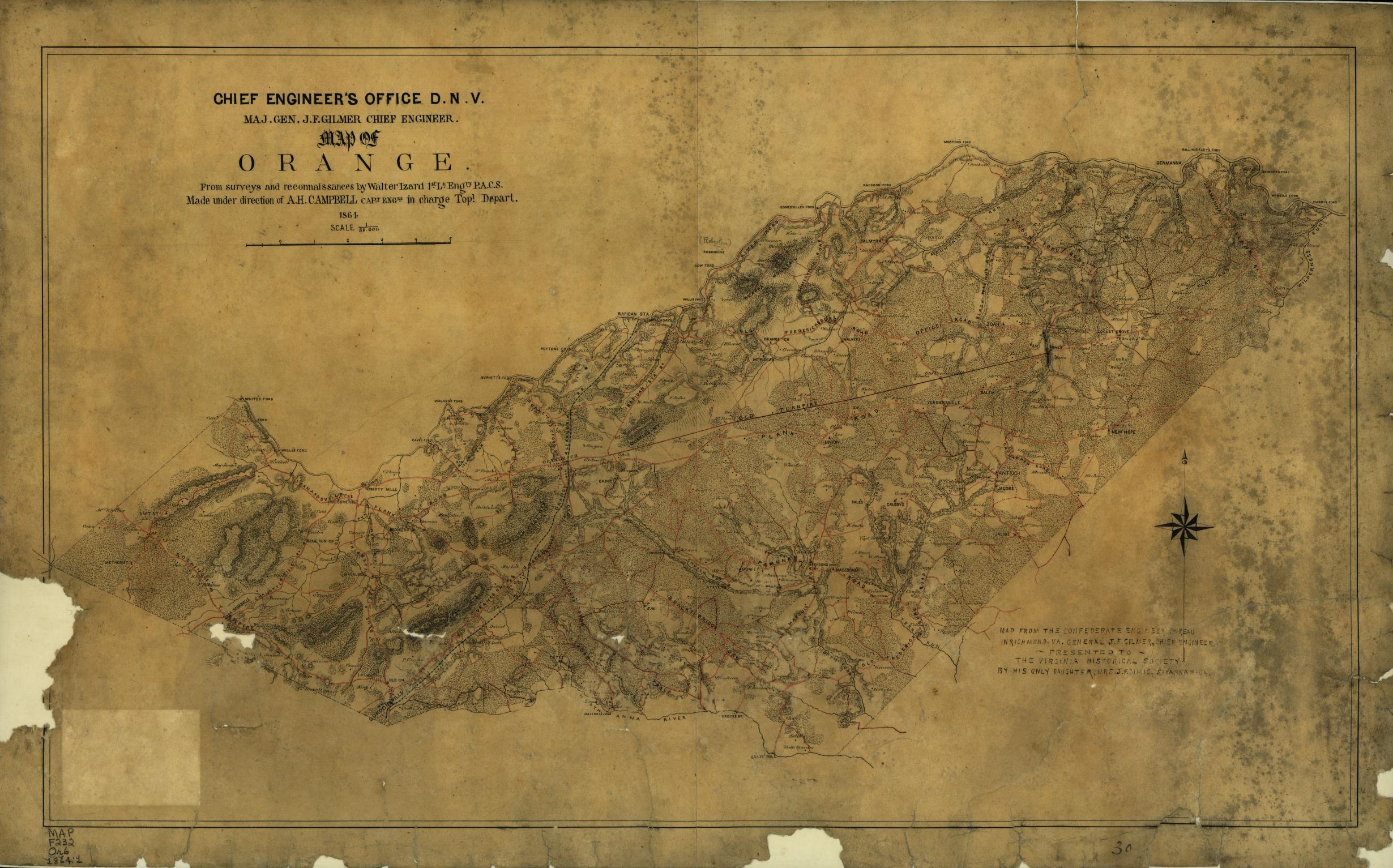 Map Of Orange. | Library Of Congress pertaining to Map Of Orange County Virginia