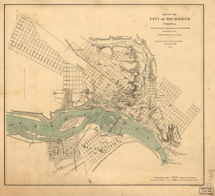 Street Map of Richmond Virginia