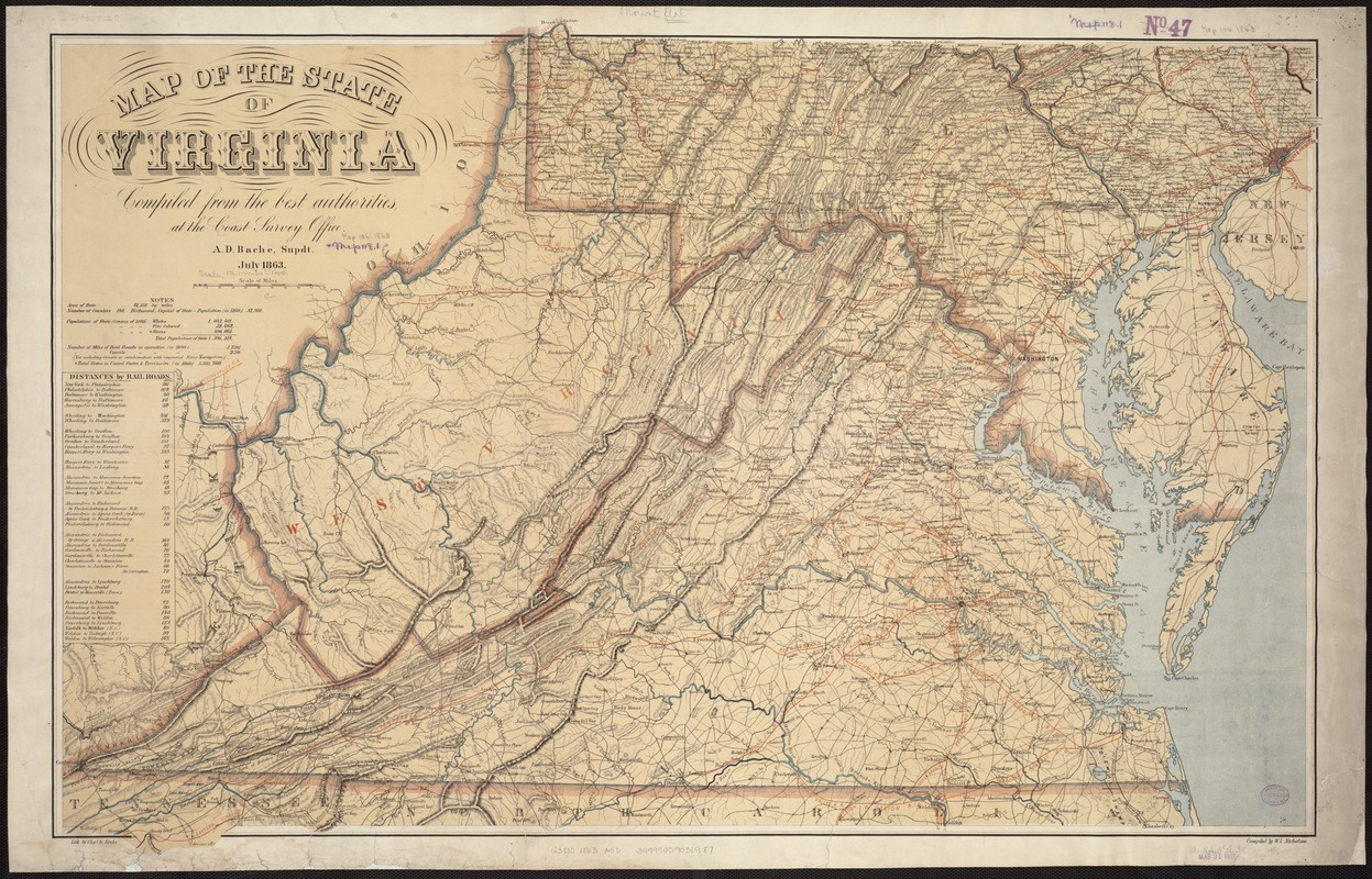 Map Of The State Of Virginia - Digital Commonwealth pertaining to Map Of The Commonwealth Of Virginia