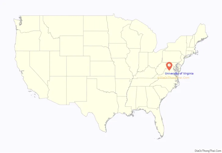 University of Virginia Location Map