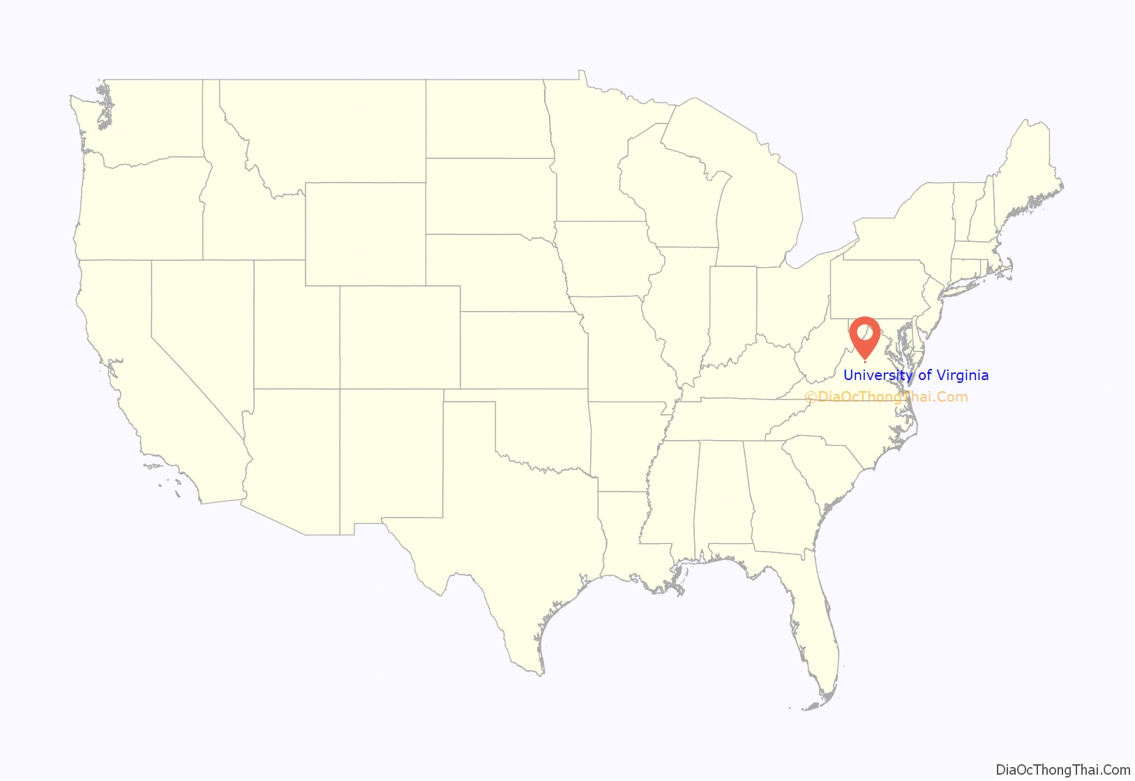 Map Of University Of Virginia Cdp - Thong Thai Real with University of Virginia Location Map