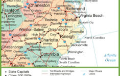 Map Of Virginia And North Carolina - Ontheworldmap for Map North Carolina And Virginia