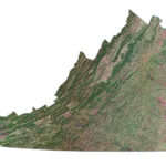 Map Of Virginia   Cities And Roads   Gis Geography Inside Hd Satellite Map Of Virginia State