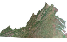 Map Of Virginia - Cities And Roads - Gis Geography inside Hd Satellite Map Of Virginia State