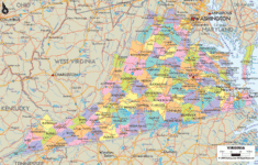 Map Of Virginia - Detailed Virginia Map With Cities, Counties And regarding Map of Virginia Showing Cities