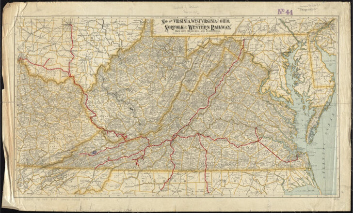 West Virginia and Virginia Map